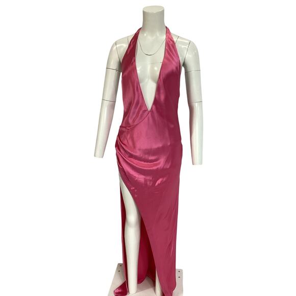 Retrofete Satin Candy Pink Valeria Gown Size M NWT - Picture 2 of 4